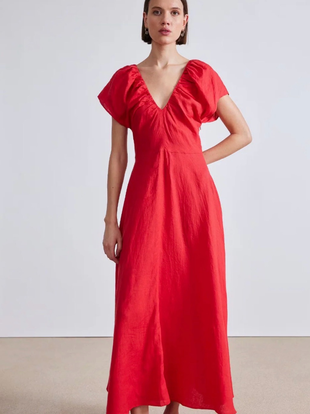 Apiece Apart Monet Dress In Chili Nwt